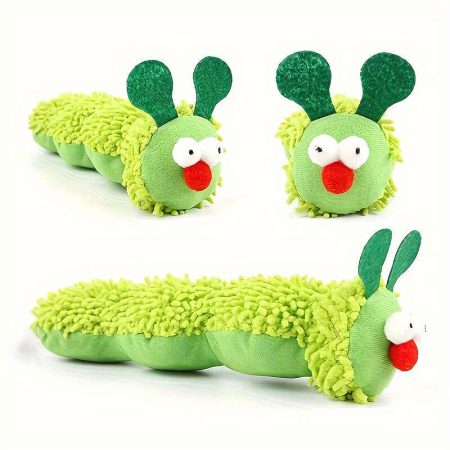 Interactive Plush Broad Bean Cat Toy - Soft Fabric Animal Print Stimulation Pillow, No Batteries Needed, Safe for All Breeds & Sizes, Cute Cartoon Design for Indoor Play, Cat Plush Toy, Pet Playtime Accessory, Playful Pet Accessory, Nontoxic Material, Dog