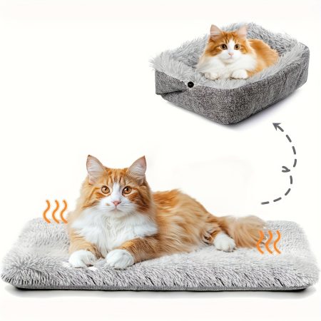 Winter Cat Bed, Extra Warm Thermal Pet Mat - Calming, Soft, and Cozy for Indoor/Outdoor Pets
